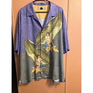 Tommy Bahama Mens XL Twice As Nice Hula Girl Hawaiian Short Sleeve CRUISE shirt